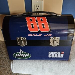 Dale Earnhardt Jr. Racing Lunch Tool Storage Tin Box Men Women Kids
